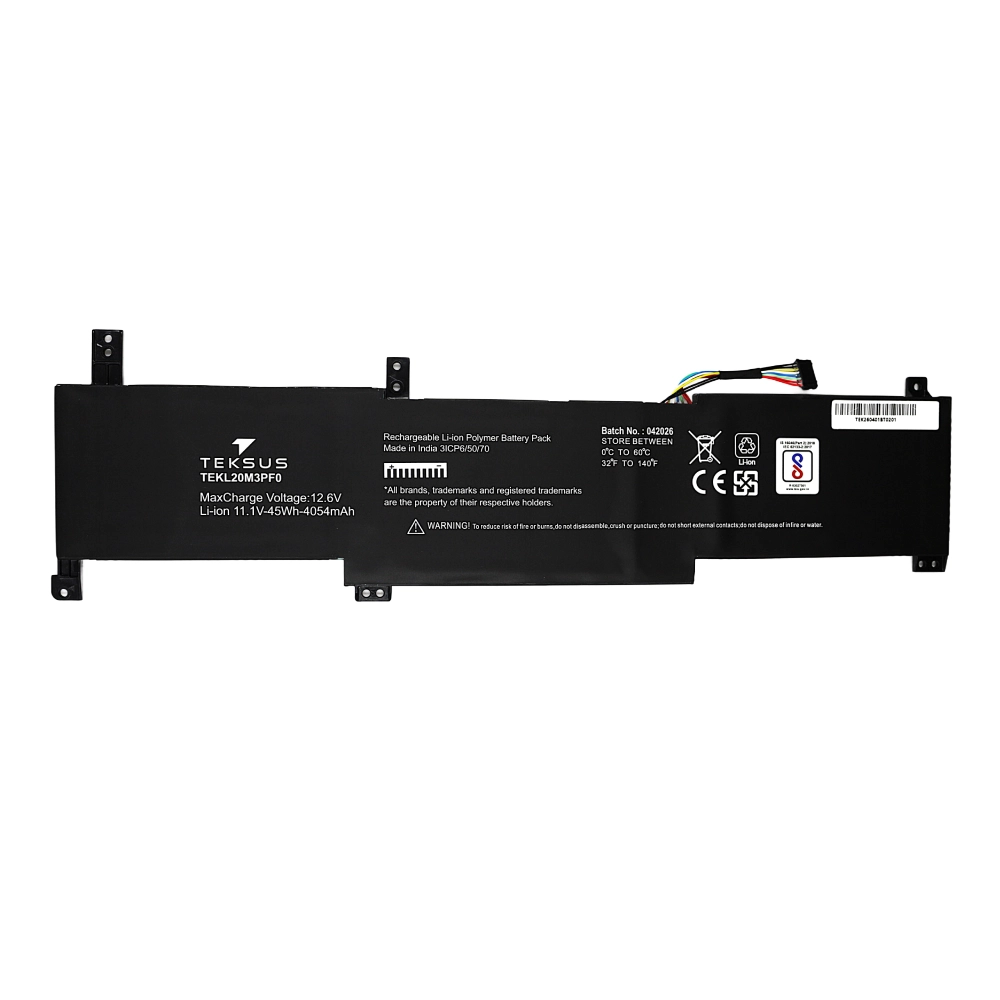 Teksus Laptop Battery Compatible For Lenovo Ideapad 3-14ITL6 | L20M3PF0 3C view 2